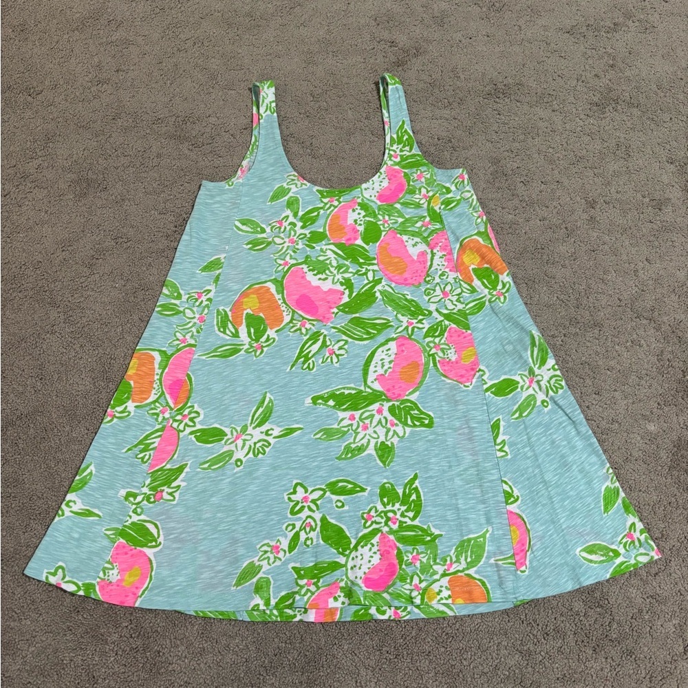 Lilly Pulitzer Vibrant Floral A-Line Dress Size Small